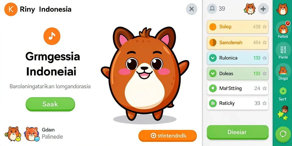 Tampilan antarmuka yang intuitif dan menarik.