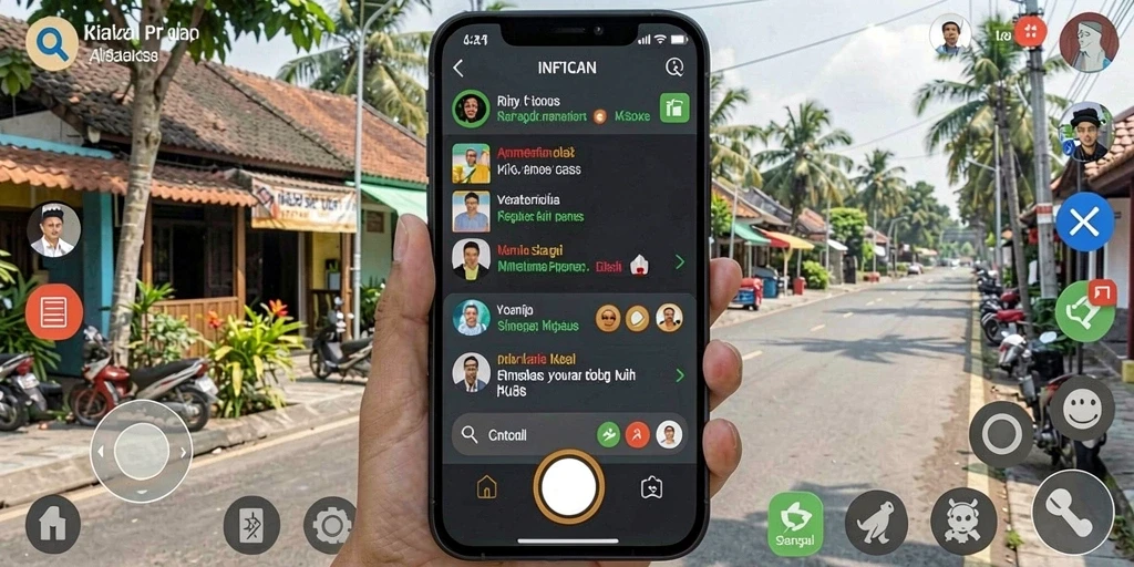 Gambar menampilkan karakter utama dalam aksi.
