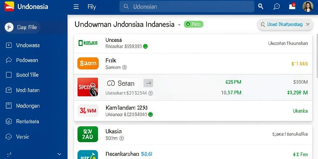 Tampilan antarmuka yang bersih dan intuitif.