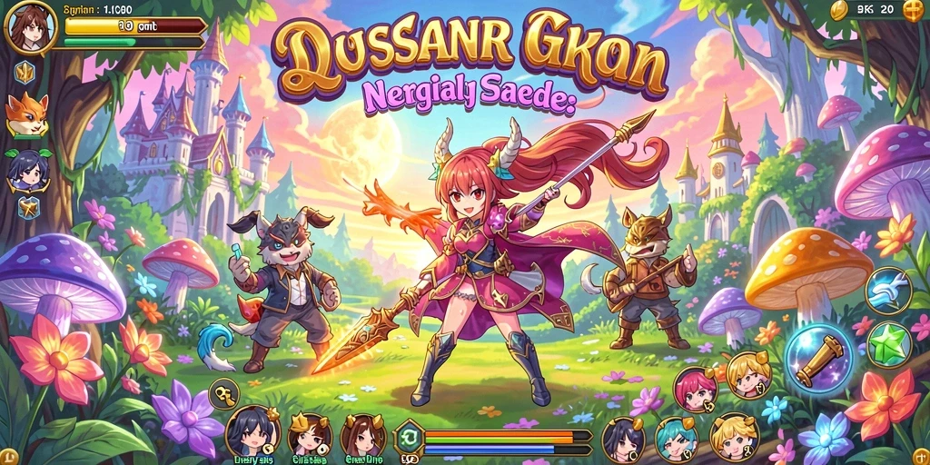 Tampilan karakter dan dunia permainan yang colorful.