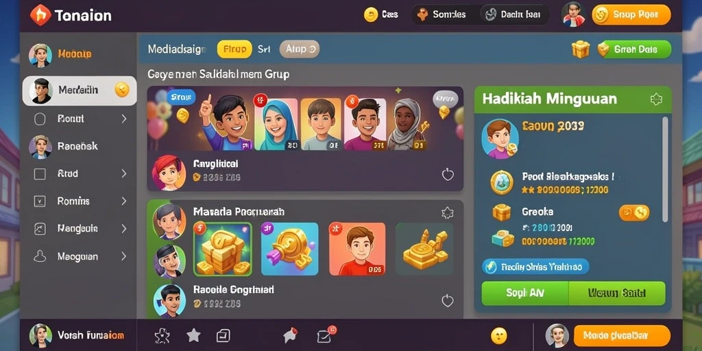Tampilan utama LUCKYRP yang memukau dan menarik.