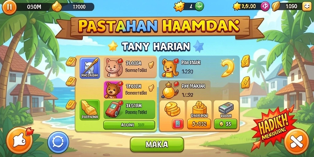 Tampilan permainan slot yang menarik dan interaktif.