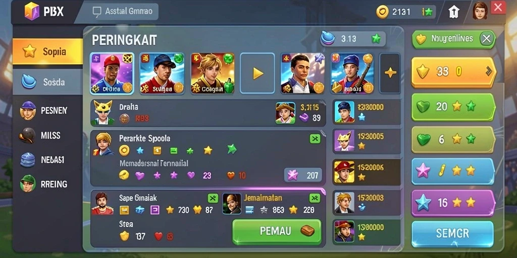 Tampilan grafis yang menarik dari PANEN138.