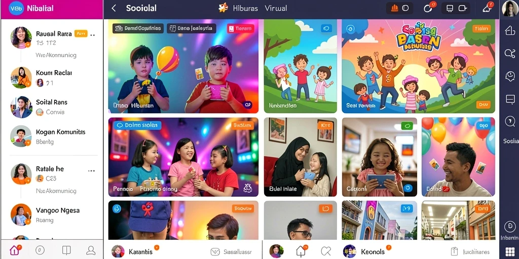Screenshot menunjukkan tampilan menu utama dengan desain yang intuitif.