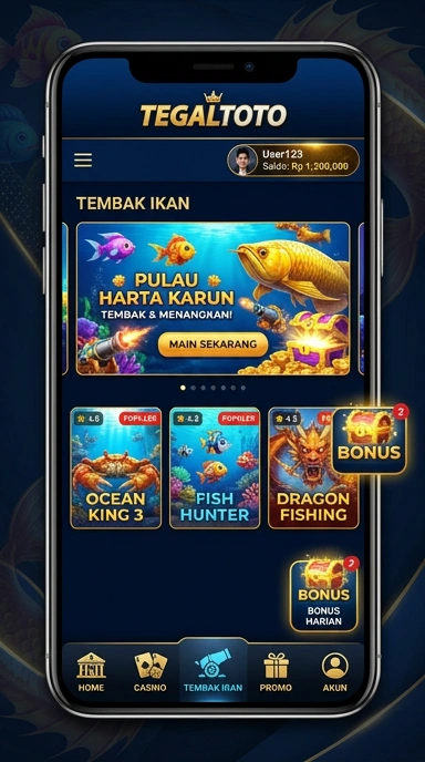 Cuplikan layar menu unduhan tegaltoto untuk perangkat Android